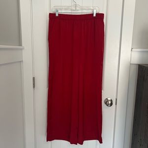 NWT Wide Leg Red Pants - L (Banana Republic)